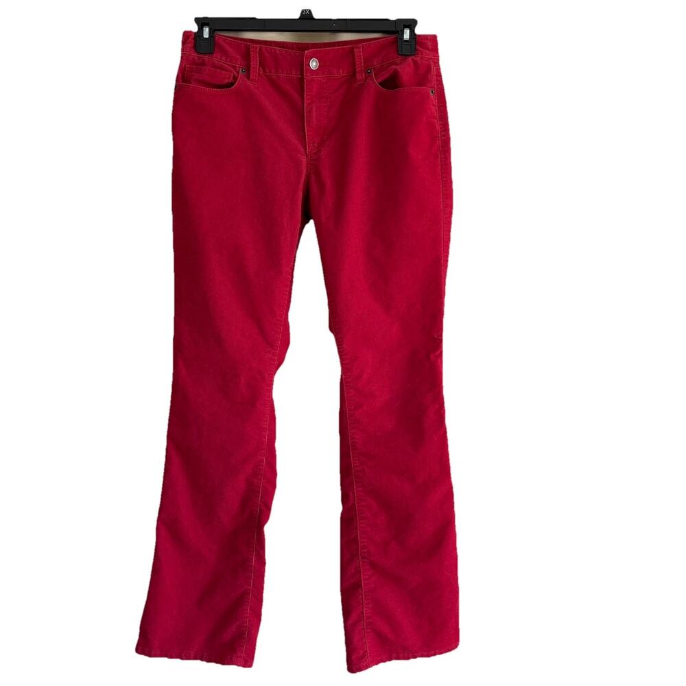 Ann Taylor Loft Red Corduroy Bootcut Pants Women’s Size 29/8 (32x31.5)